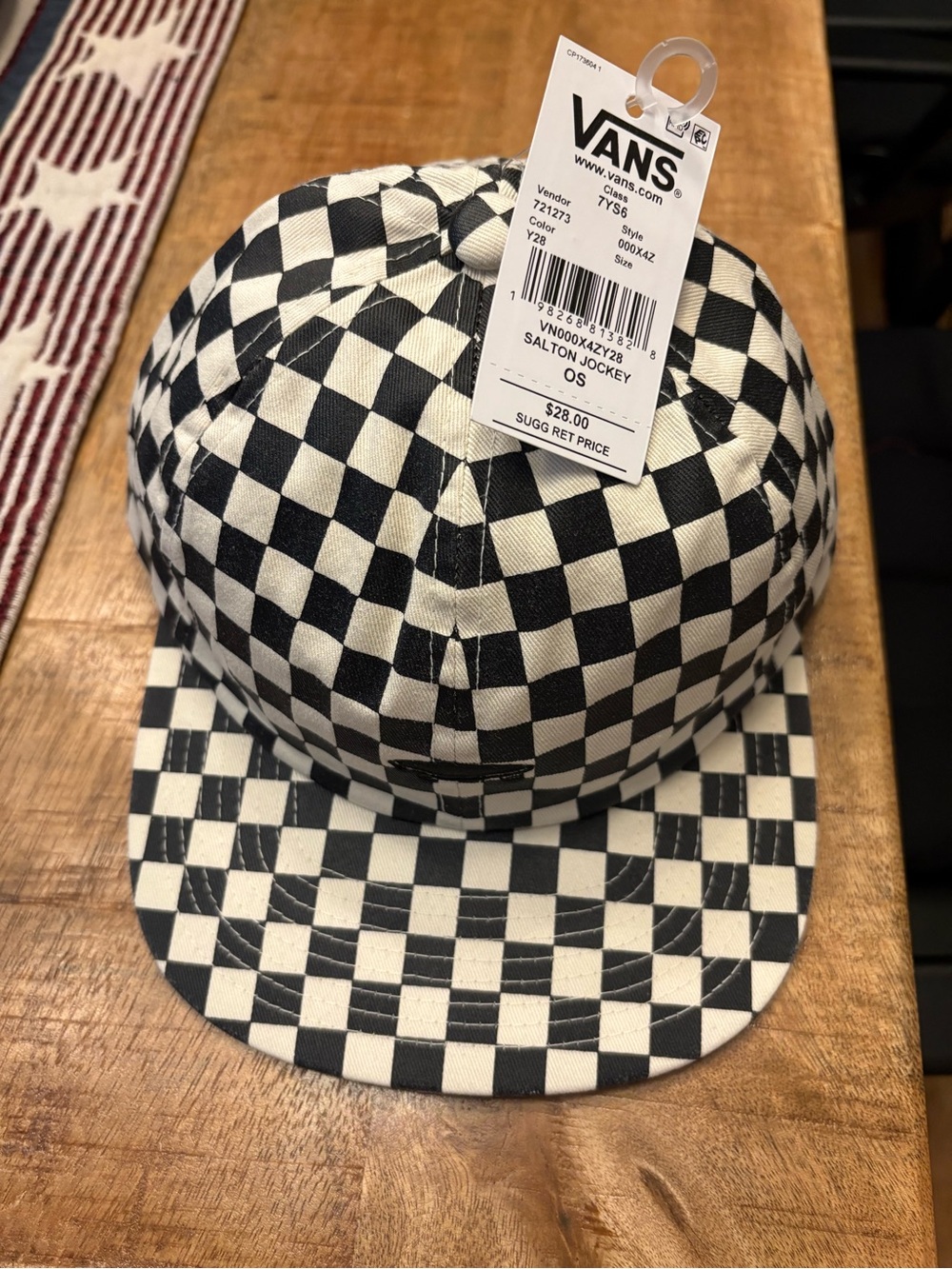 Vans Black & White Checkerboard Cap